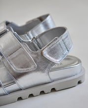 SILVERY SANDALS