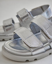 SILVERY SANDALS