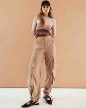 COFFEE PARACHUTE PANTS